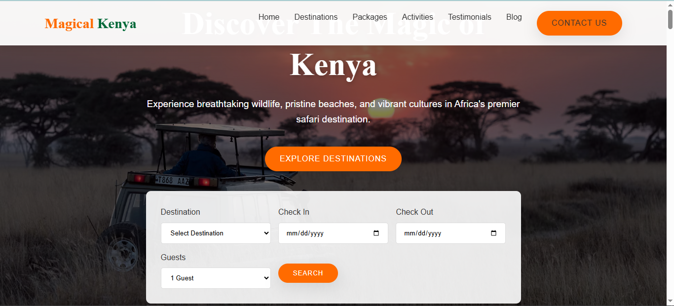 Travel Kenya Template